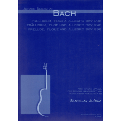 Bach - Prelude, fugue en allegro BWV 998 Getranscribeerd voor gitaar