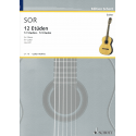 Sor - 12 Etudes op.29 - guitare