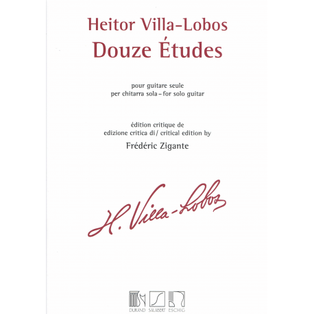 Villa-Lobos - 12 Etudes - guitare