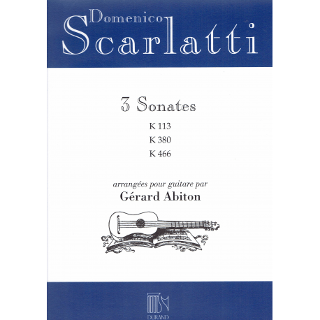 Scarlatti - 3 Sonatas K113, 380 et 466 -  gitaar