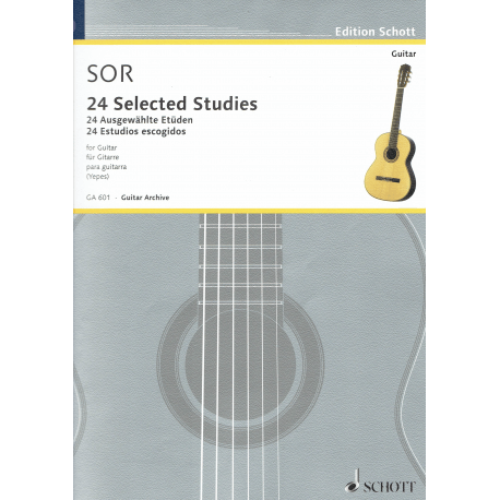 Sor - 24 Etudes choisies - guitare