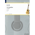 Sor - 12 Etudes op.6 - guitare
