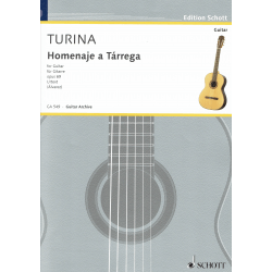 Turina - Homenaje a tarrega op.69 pour guitare