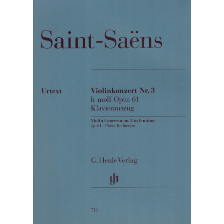 Saint-Saëns - Concerto n° 3 si min op.61 - violon (et piano)