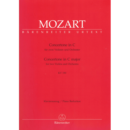 Mozart - Concertone in C major for 2 violins and piano