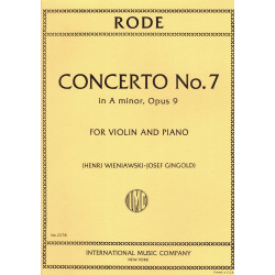 Rode - Concerto n°7 op.9 in A minor - violin and piano
