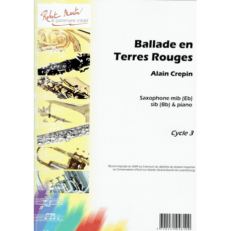 Crepin - Ballade en terre rouge -sax and piano