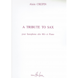 Crepin - A tribute to sax -alt  saxophone and piano