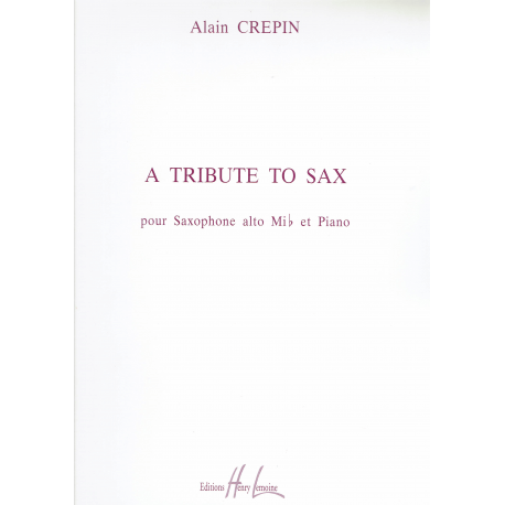 Crepin - A tribute to sax -alt  saxophone and piano
