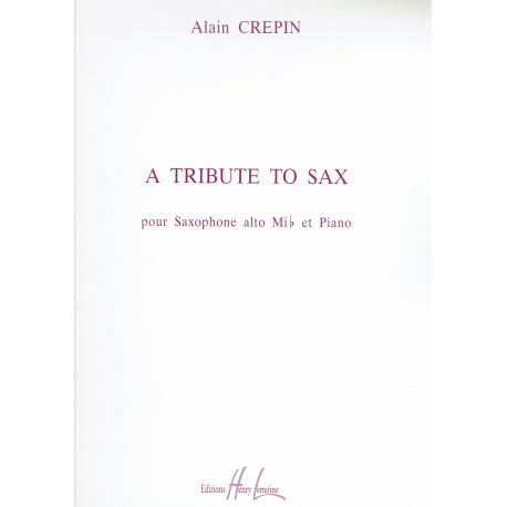 Crepin - A tribute to sax - sax alto  et piano