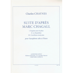 Chaynes - Suite d'après Marc Chagall - alt saxofoon en piano