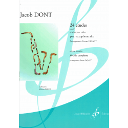 Dont - 24 Etudes - sax alto