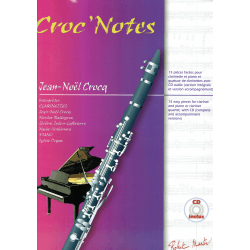 Crocq - Croc'notes - klarinet en piano,  klarineten kwartet (CD)