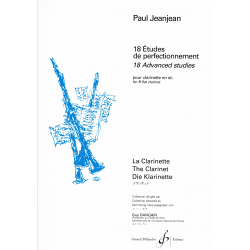 Jeanjean - 18 Etudes perfectionnement - clarinette