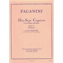 Paganini - 17 caprices - clarinet