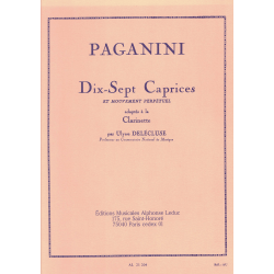 Paganini - 17 caprices - klarinet