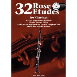 Rose - 32 études - clarinette (+CD)