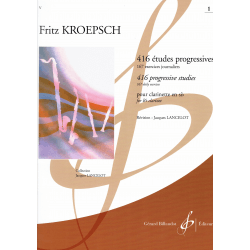 Kroepsch - 416 Etudes Progressives  - clarinette