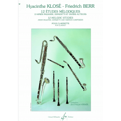 Klosé - 12  Mélodische studies - klarinet