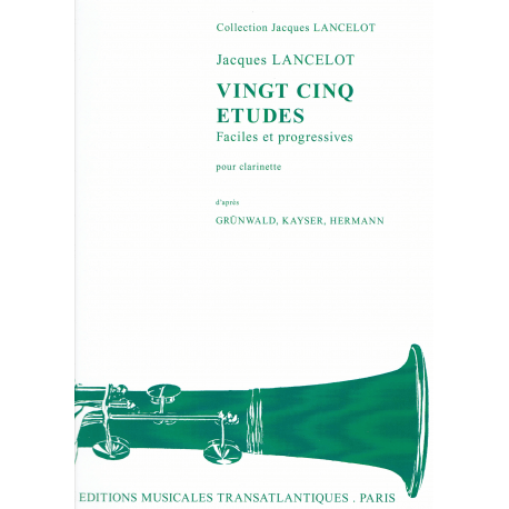 Lancelot - 25 Etudes - clarinette