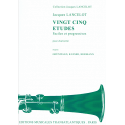 Lancelot - 25 Etudes - clarinette