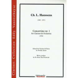 Hanssens - Concertino n°1 - clarinet and piano