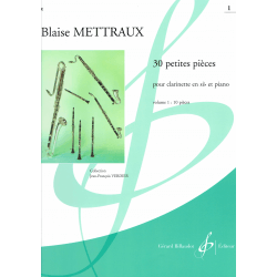 Mettraux - 30 petites pièces - clarinet en piano