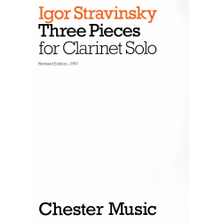 Stravinsky - three pieces - clarinette