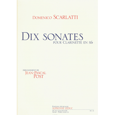 Scarlatti - 10 sonates - clarinette