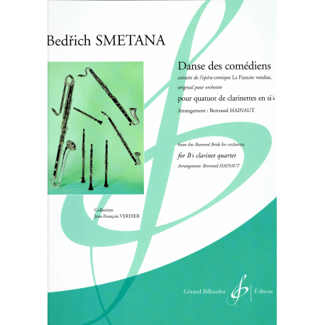 Smetana - Danse des comédiens  - 4 klarinetten