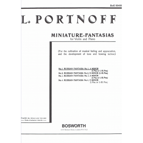 Portnoff - Fantaisie  Russe - violon et piano