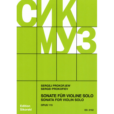 Prokofiev - Sonate op.115 - viool
