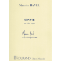 Ravel - Sonate - violon et piano