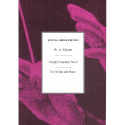 Mozart - simplify concerto n°2 - violin and piano