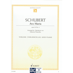 Schubert - Ave Maria - violon (violoncelle) et piano
