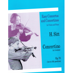 Sitt - Concertino la min op.70 - violon et piano