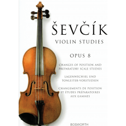 Sevcik - Changements de position ,études préparatoires aux gammes - violon