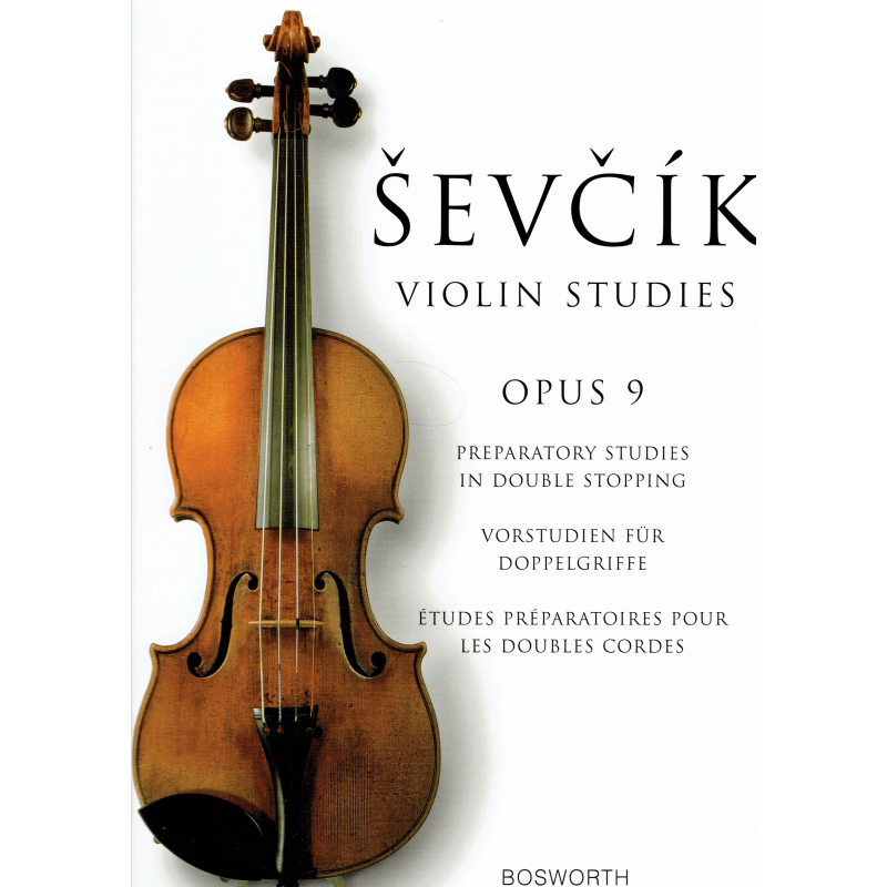Sevcik - études préparatoires aux doubles cordes - violon chez BD Music