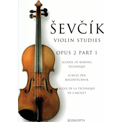 Sevcik - Ecole de la technique de l'archet - violon
