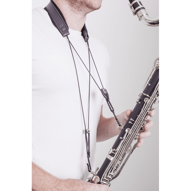 BG C50B Leather bass strap at BD Music
