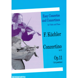 Küchler - Concertino op.11 en sol majeur -violon et piano