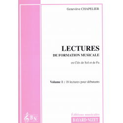 G. Chapelier - solfeggio -  Lectures de formation musicale  - accompaniment