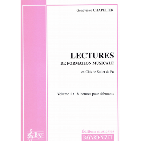 G. Chapelier - notenleer -  Lectures de formation musicale  - accompagnement