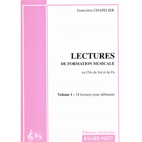 G. Chapelier - solfeggio -  Lectures de formation musicale  - accompaniment