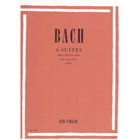 Bach - 6 Suites - Ricordi - violon