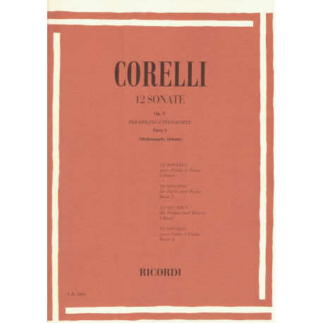 Corelli - 12 Sonates - violon et piano