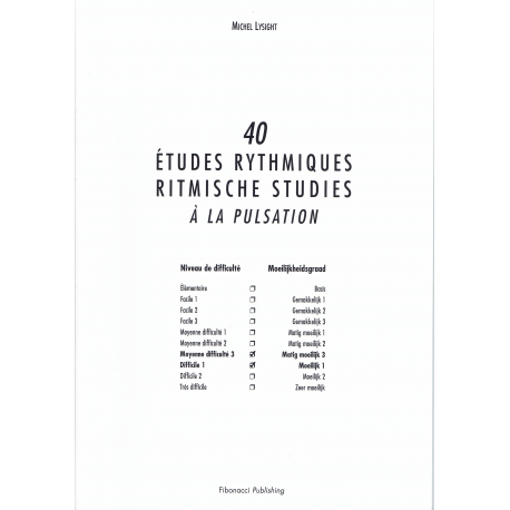 Lysight - 40 ritmische studies - notenleer