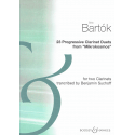 Bartok - 23 progressives duets - 2 klarinetten
