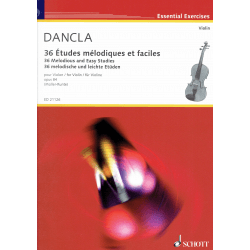 Dancla - 36 Etudes Mélodiques  et faciles - Schott - violon