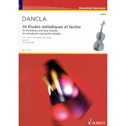 Dancla - 36 mélodious and easy studies - Schott - violin